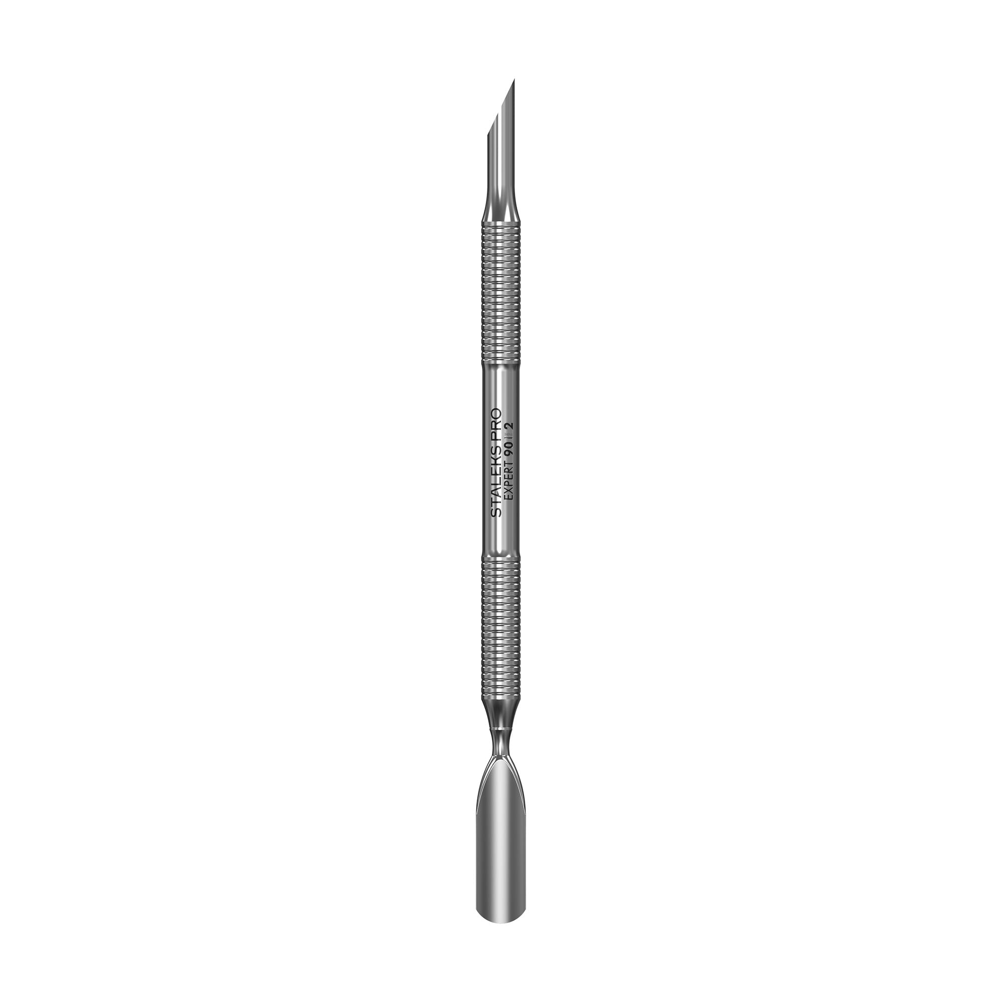 Лопатка манікюрна Staleks PRO Expert 90 Type 2 пушер скошений + пушер округлий широкий (PE-90/2)